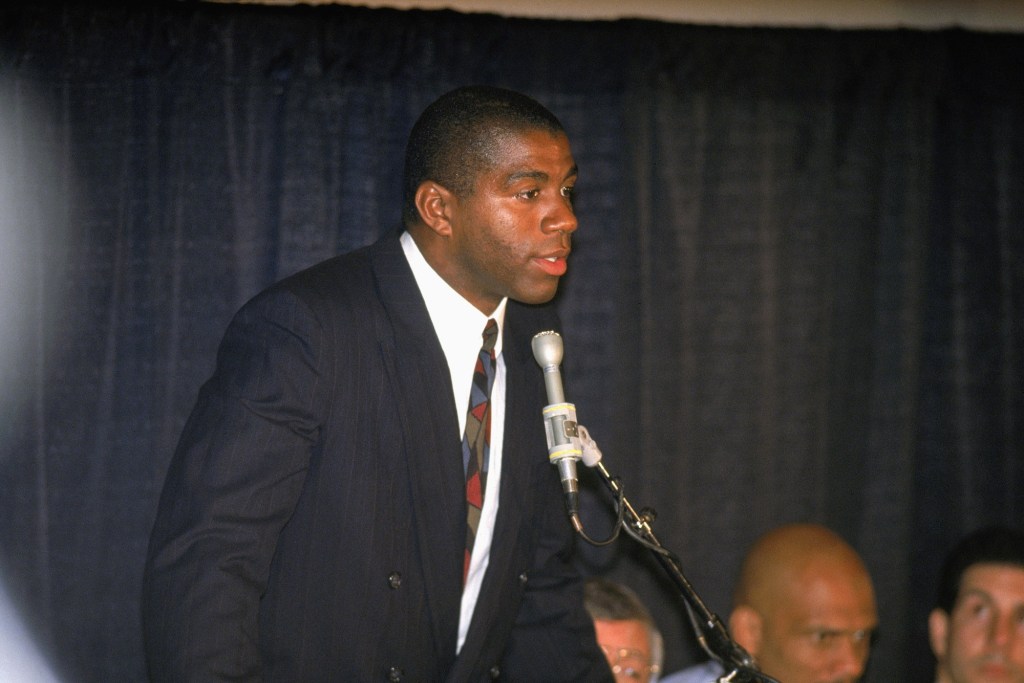 7. november, Magic Johnson teatab, et tal on HIV